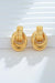 Gold-Plated Knotted Stud Earrings