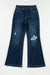 Distressed Wide Leg Jeans with Pockets