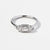 925 Sterling Silver Geometric Zircon Ring