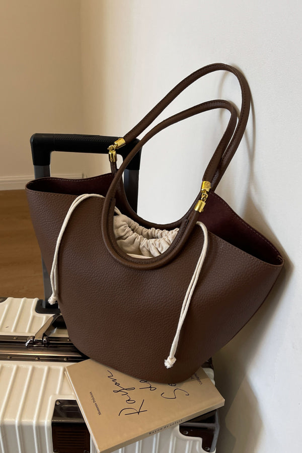 Gradient PU Leather Handbag - Melanie Grace Boutique