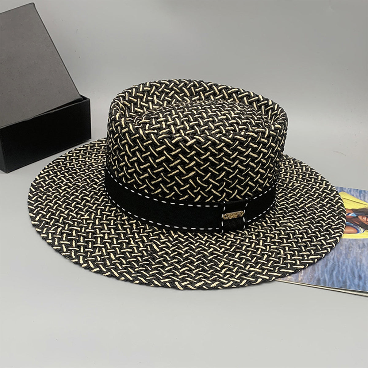 Adjustable Paper Braided Hat