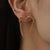 Heart Shape Gold-Plated Alloy Earrings