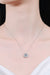 1 Carat Moissanite Floral-Shaped Pendant Necklace