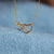 Heart Shape Zircon 18K Gold-Plated Necklace