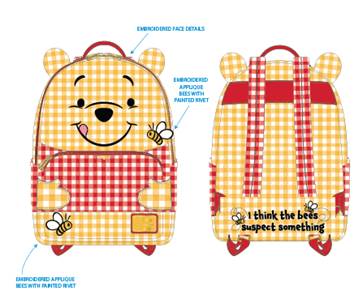 Winnie the Pooh Gingham Cosplay Mini Backpack